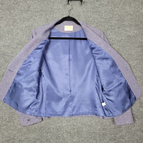 PENDLETON Purple Virgin Wool Single Breasted Lined Blazer USA ~SIZE SMALL - Picture 3 of 14